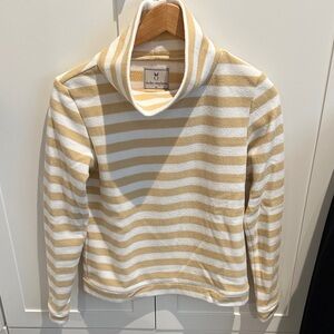 Dudley Stephens natural blush striped Park Slope fleece